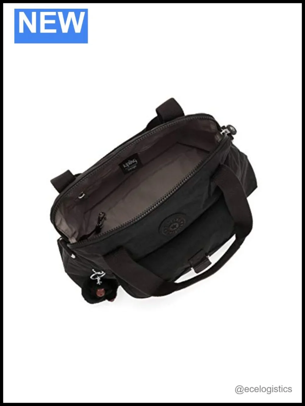 Kipling Pahneiro Handbag Nylon Top-Handle Trapezoid Shoulder Bag with Zipper